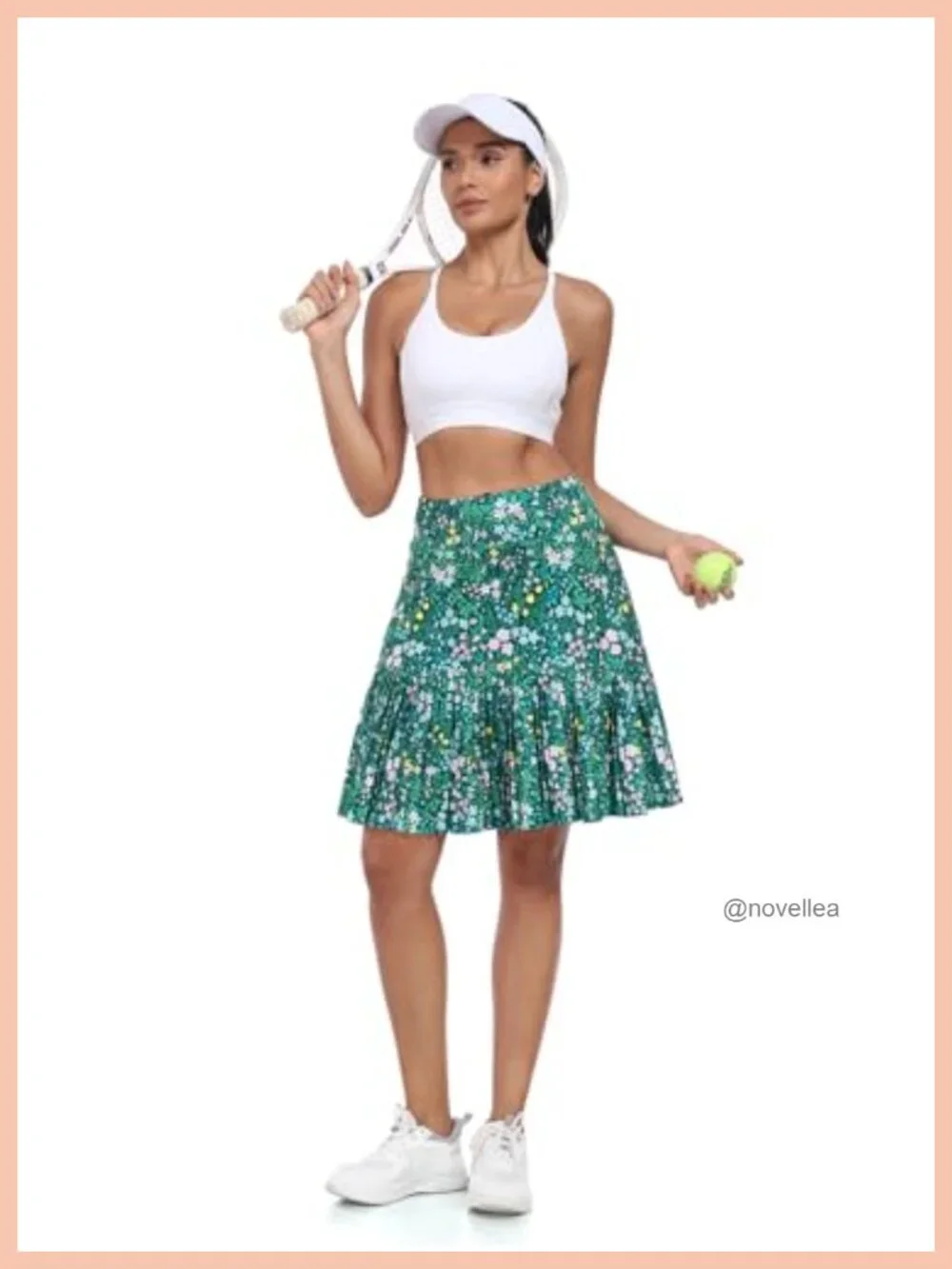 Lightweight Pleated Golf Skort with Built-in Shorts & Pockets for Athletic